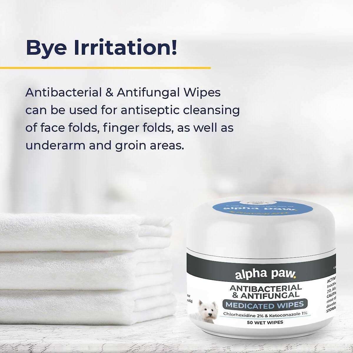 Antibacterial & Antifungal Medicated Wipes B500244