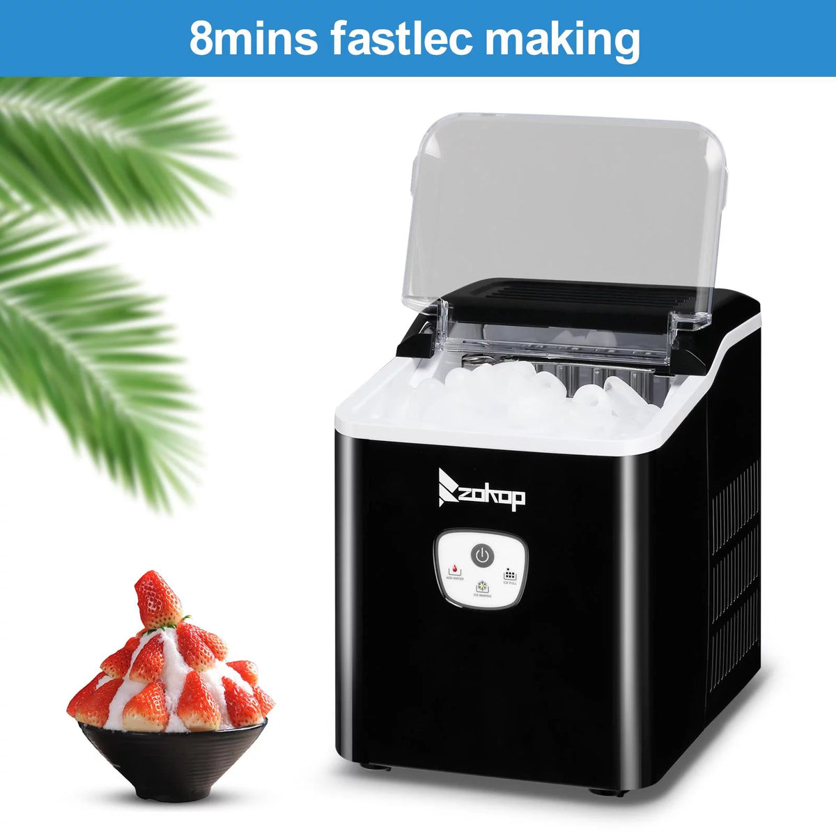 Countertop Portable Electric Ice Maker 26Lbs/24H Black M648735