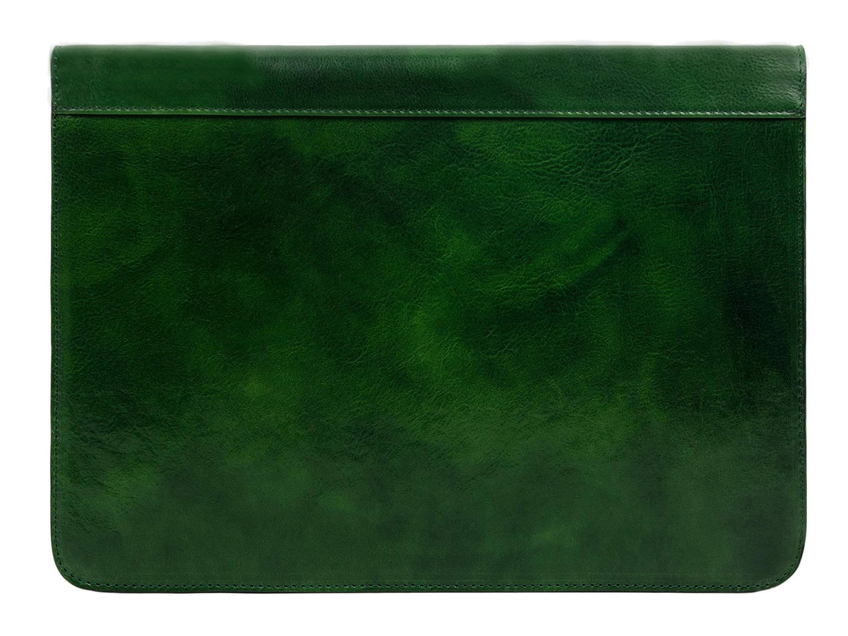 Green Leather Portfolio Document Folder T698911