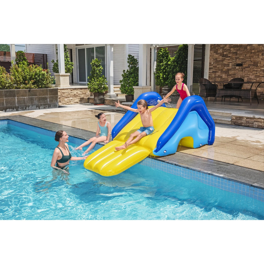 Inflatable Pool Water Slide with Built-In Sprinkler M2319