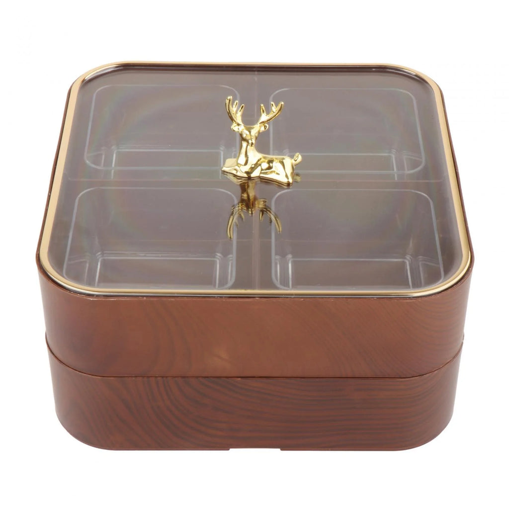 Dried Fruit Snack Candy Tray with Cover G6268