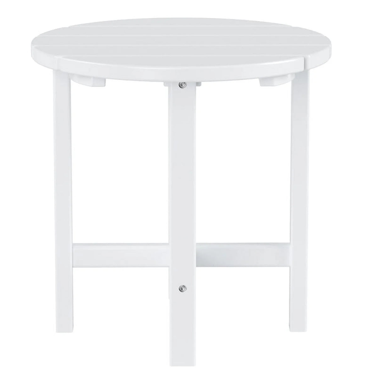 White Round Adirondack Side Table X7781