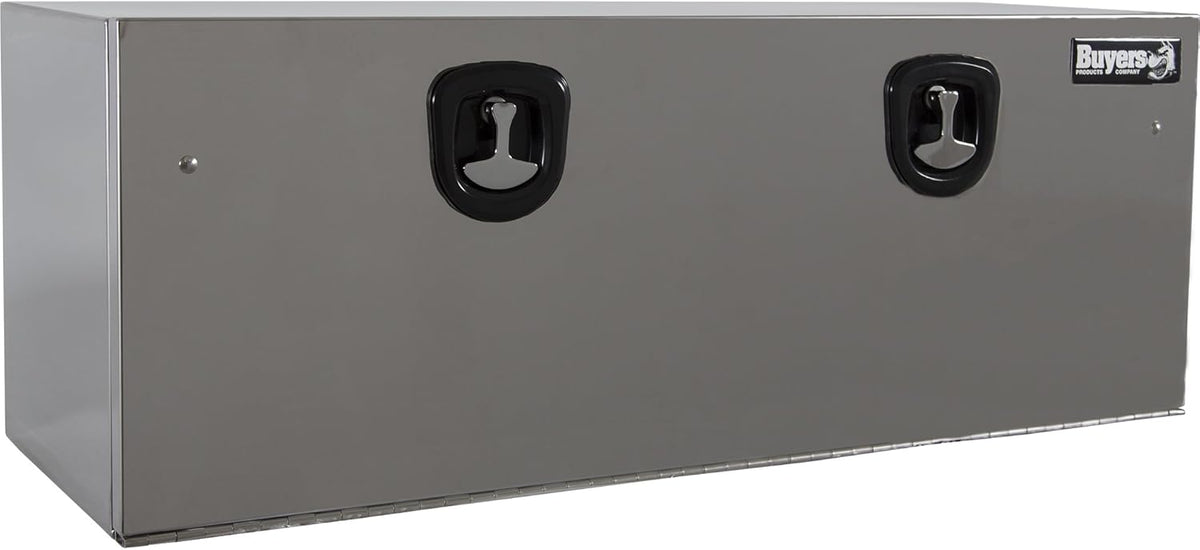 Polished Stainless Steel Underbody Truck Box with T-Handle Latch, 18 x 18 x 24 Inch V8852