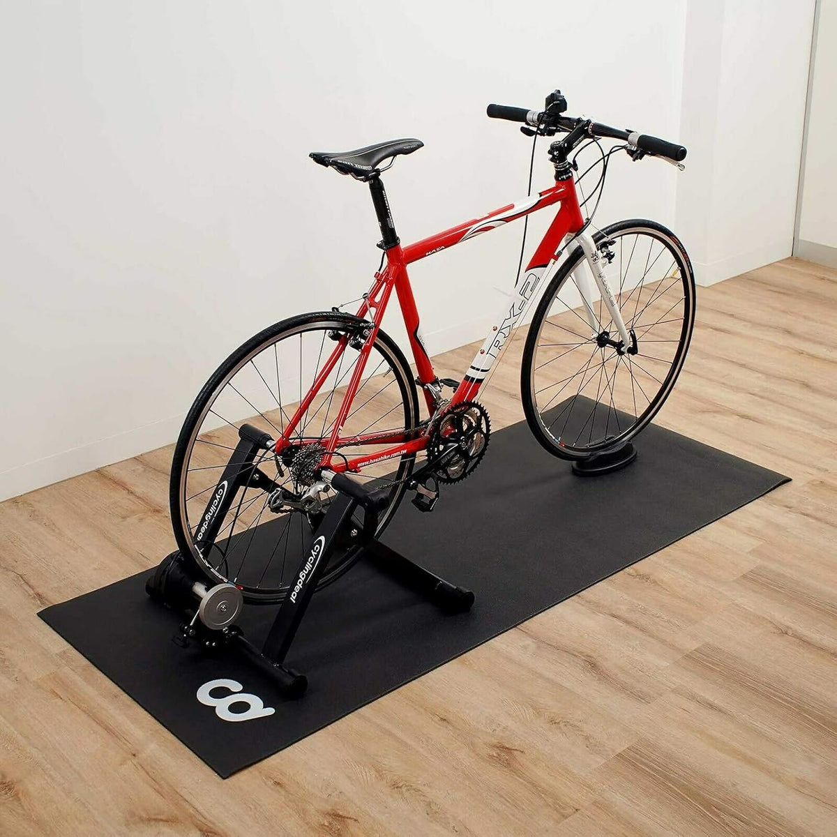 Bicycle Mat 30x60 or 30x72 for Trainer Hardwood Floor Carpet Protection Indoor Cycling Stationary Spin Bikes Thick Mats Exercise Equipment Treadmill J3673