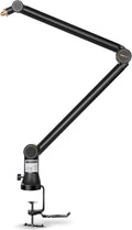 Mic Boom Arm with 3/8 to 5/8 Adapter, Heavy Duty Metal Desk Mount Stand, Pack of 2 R4799