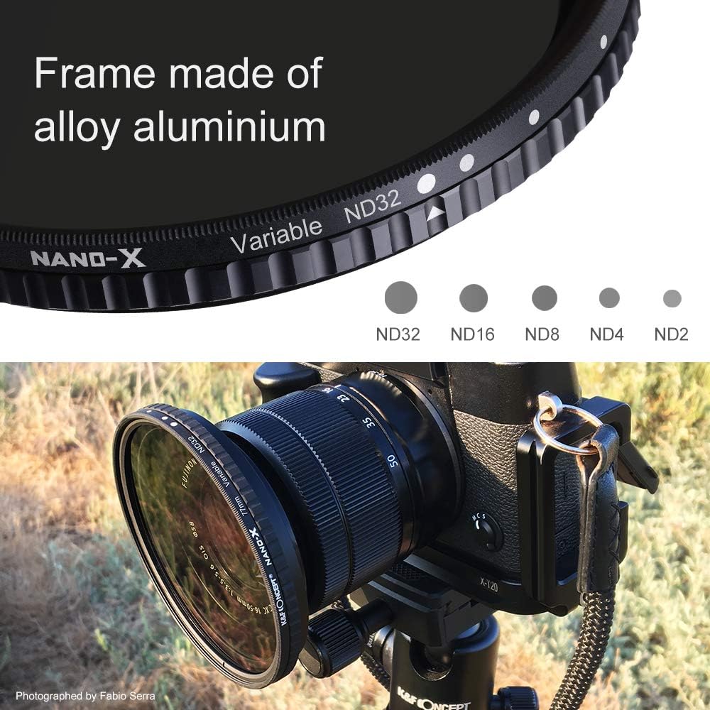 72mm Fader ND Filter Neutral Density Variable Filter ND2 to ND32 Pack of 2 T560131