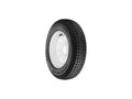Bias Tire and Wheel Rim Assembly 480-12 4 Hole 6 Ply White K506