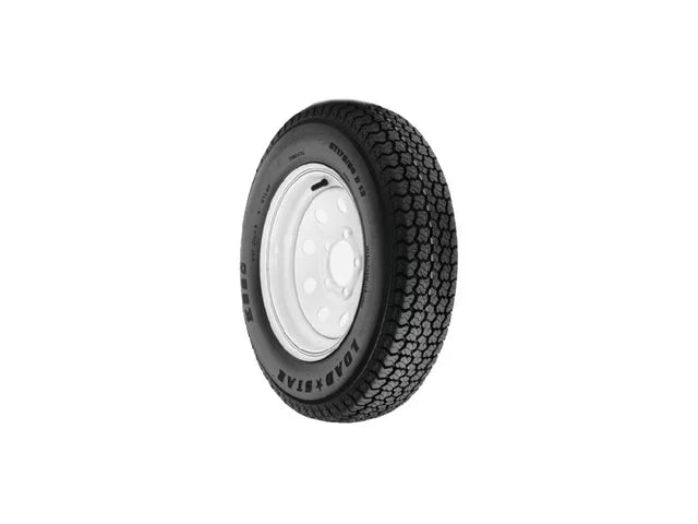 Bias Tire and Wheel Rim Assembly 480-12 4 Hole 6 Ply White K506