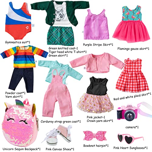 10 Sets 18 Inch Doll Clothes and Accessories E6787