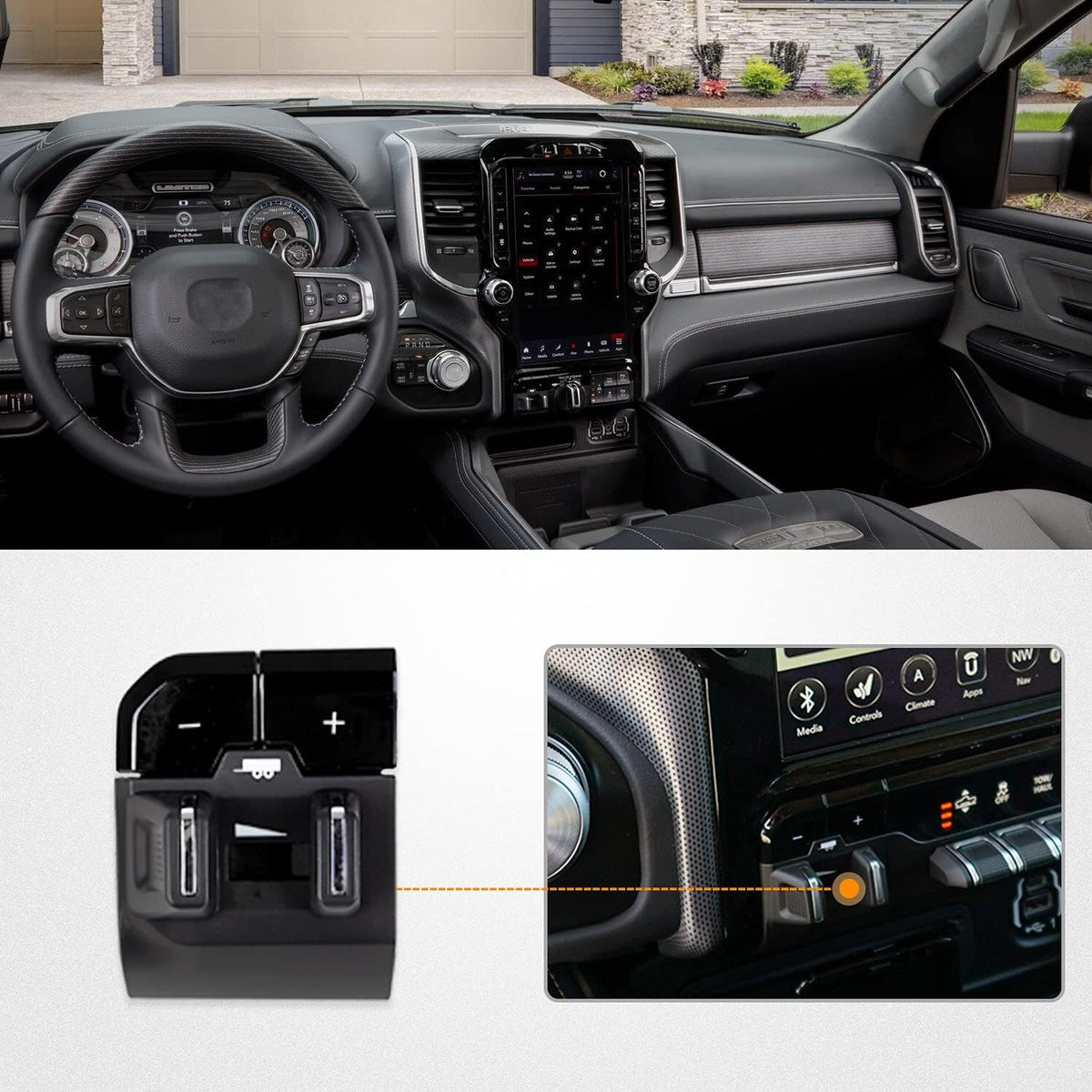 Integrated Electronic Trailer Brake Controller for Ram 1500 O933936
