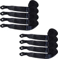 4 x 30' Heavy Duty Twisted Loop Winch Strap Tie Down (Red, 10 - Pack) A451390