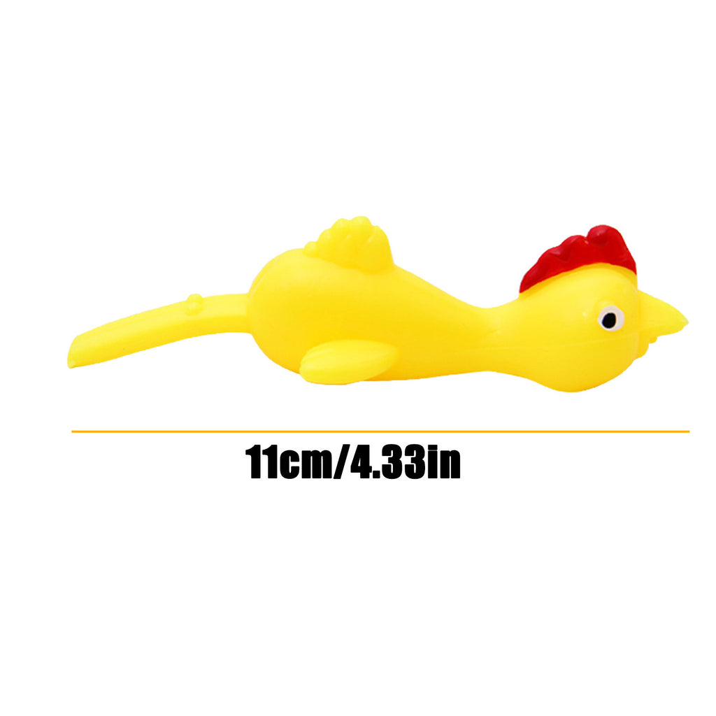 10 Pcs Rubber Chicken Prank Toy M13299