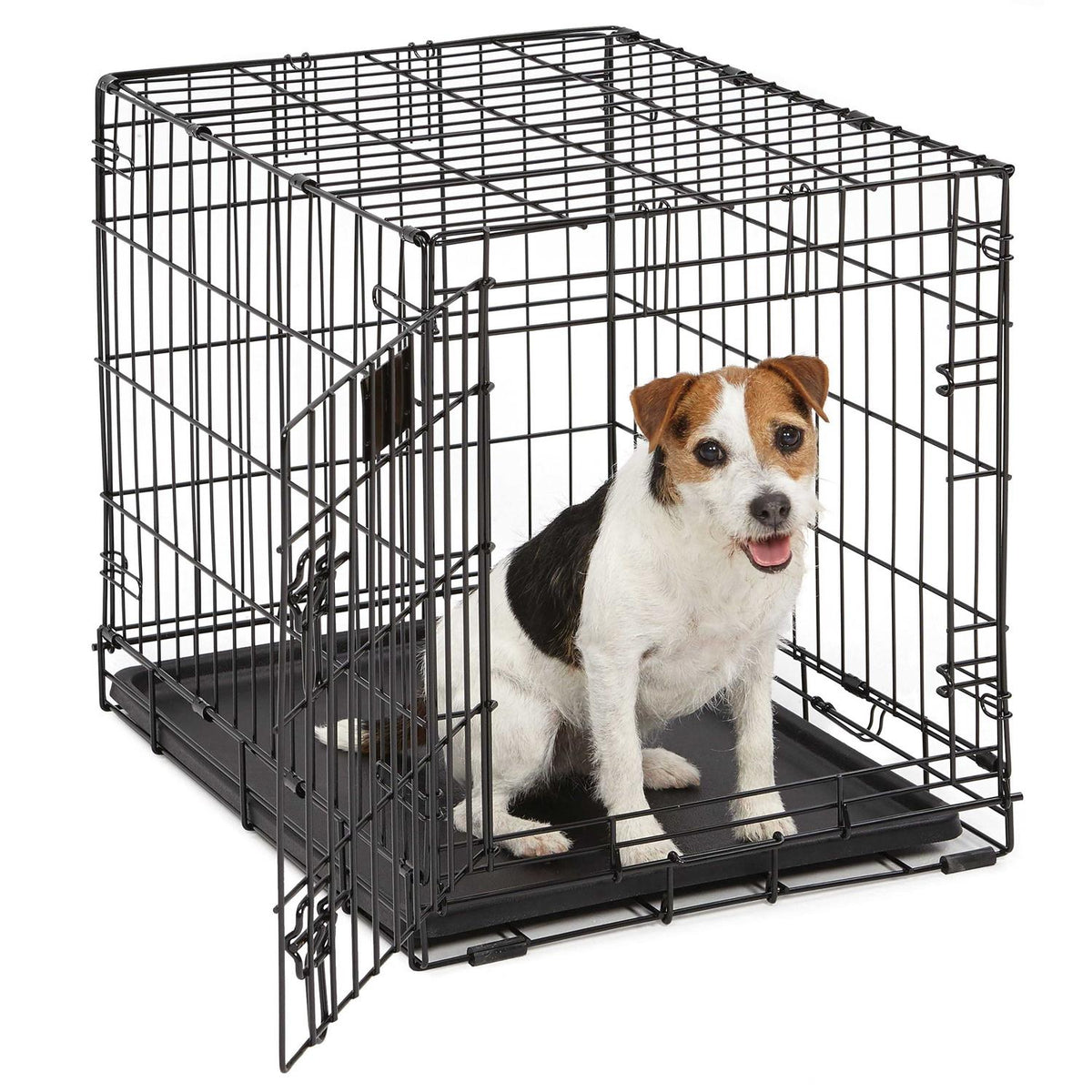 Black Single Door Dog Crate D5952