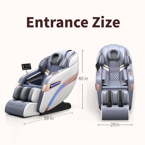 Full Body SL Track Massage Chair Zero Gravity Shiatsu Recliner with Heat Foot Roller X468658