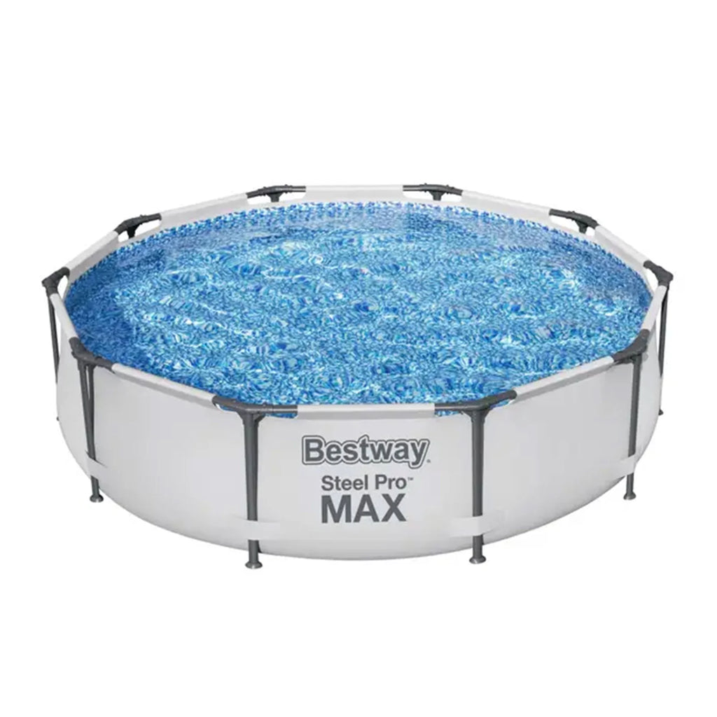 10'x30" Above Ground Metal Frame Swimming Pool with Pump W1307
