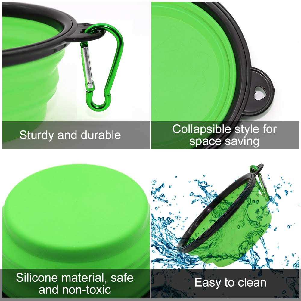 Collapsible Dog Bowl 2 Pack Q956