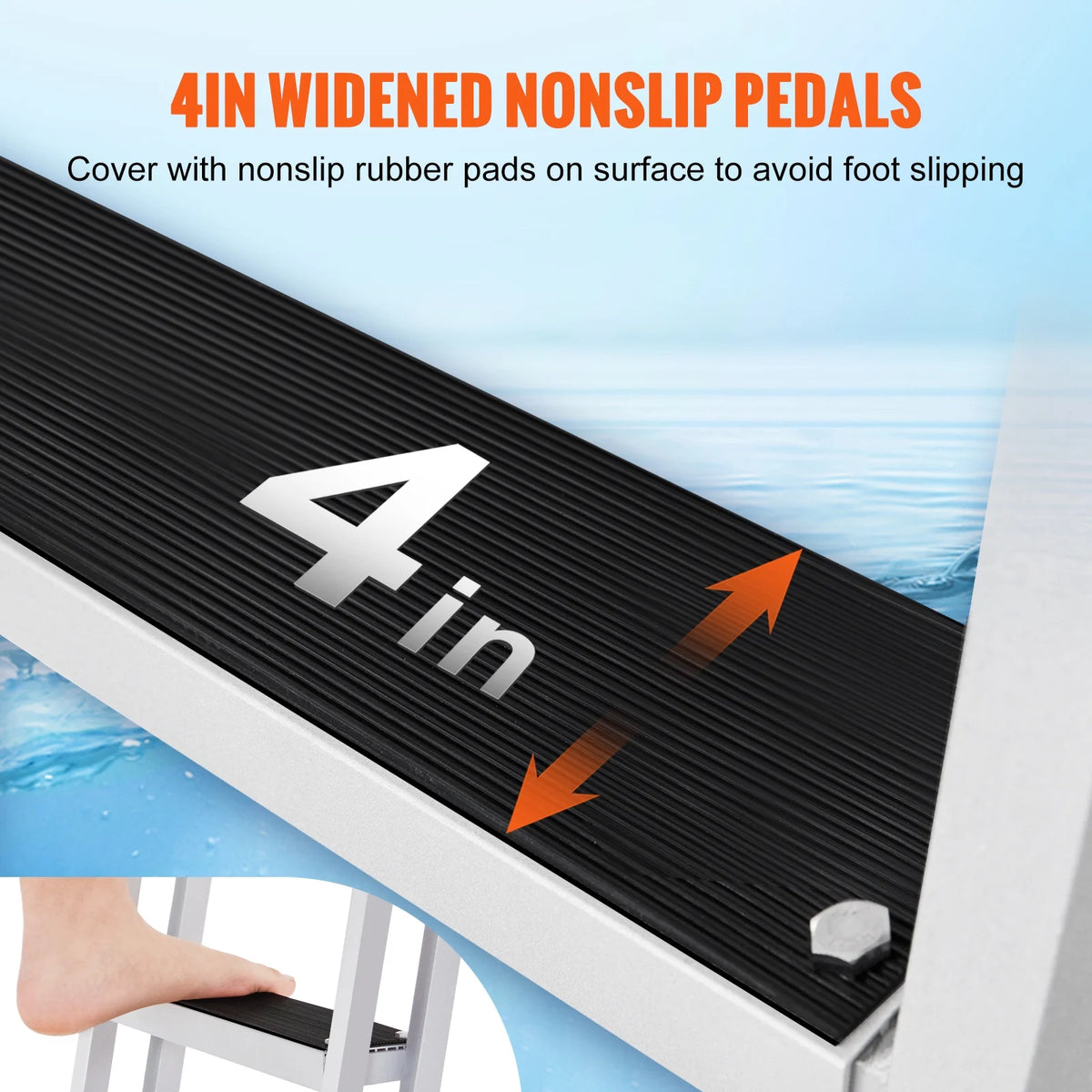 Aluminum 5 Steps Boat Dock Ladder Y2770