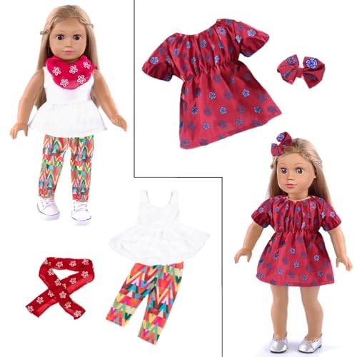 10 Sets 18 Inch Doll Clothes and Accessories E6787