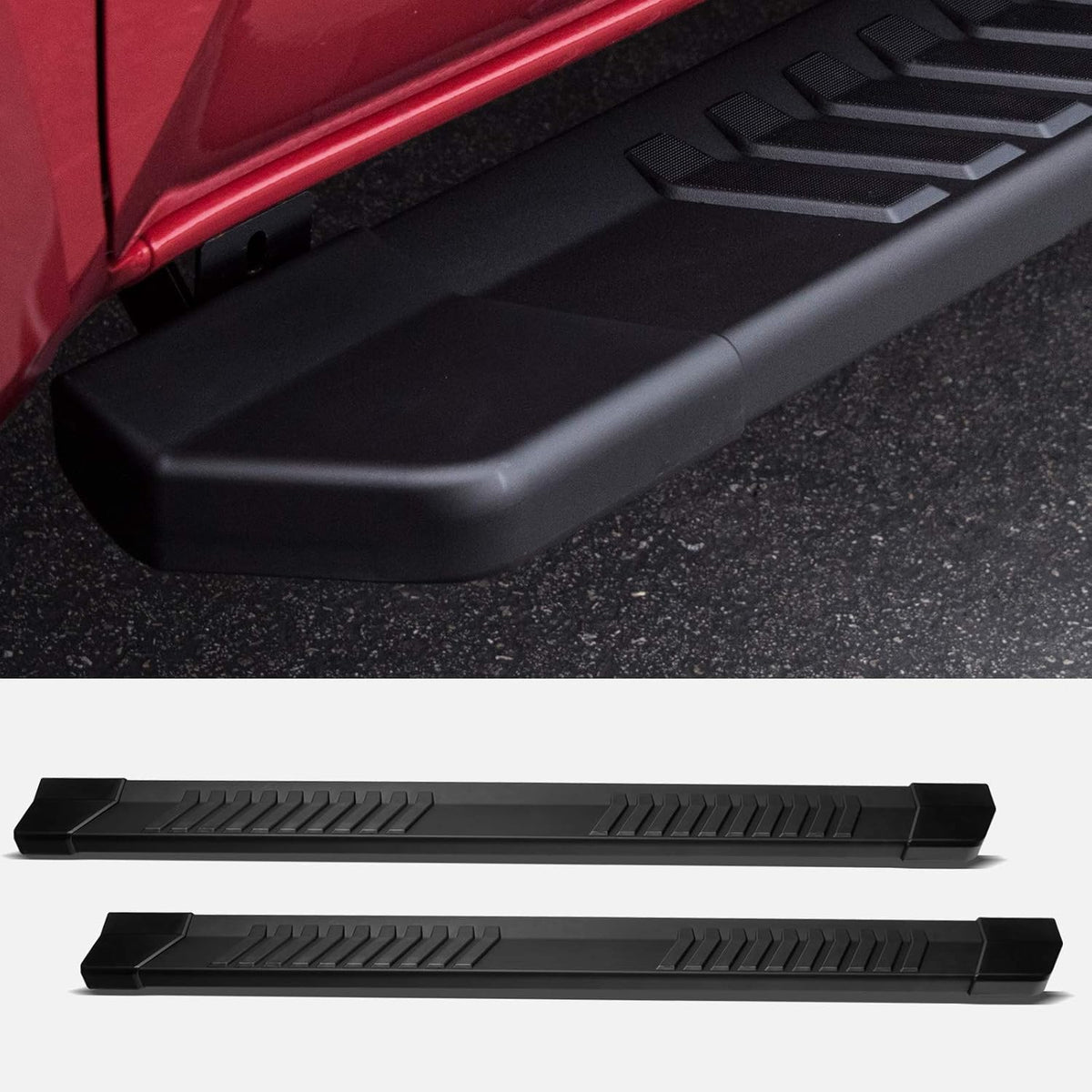 Matte Black Aluminum Running Boards T546