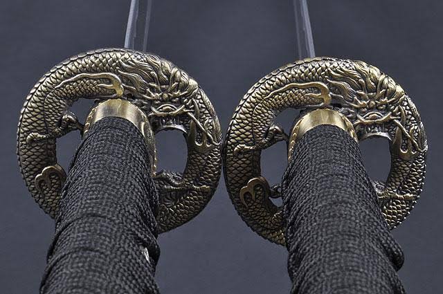 Handmade Japanese Samurai Katana & Wakizashi Swords J212133