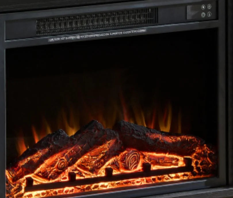 Black Oak Wood Cabinet with Embedded Furnace W318781