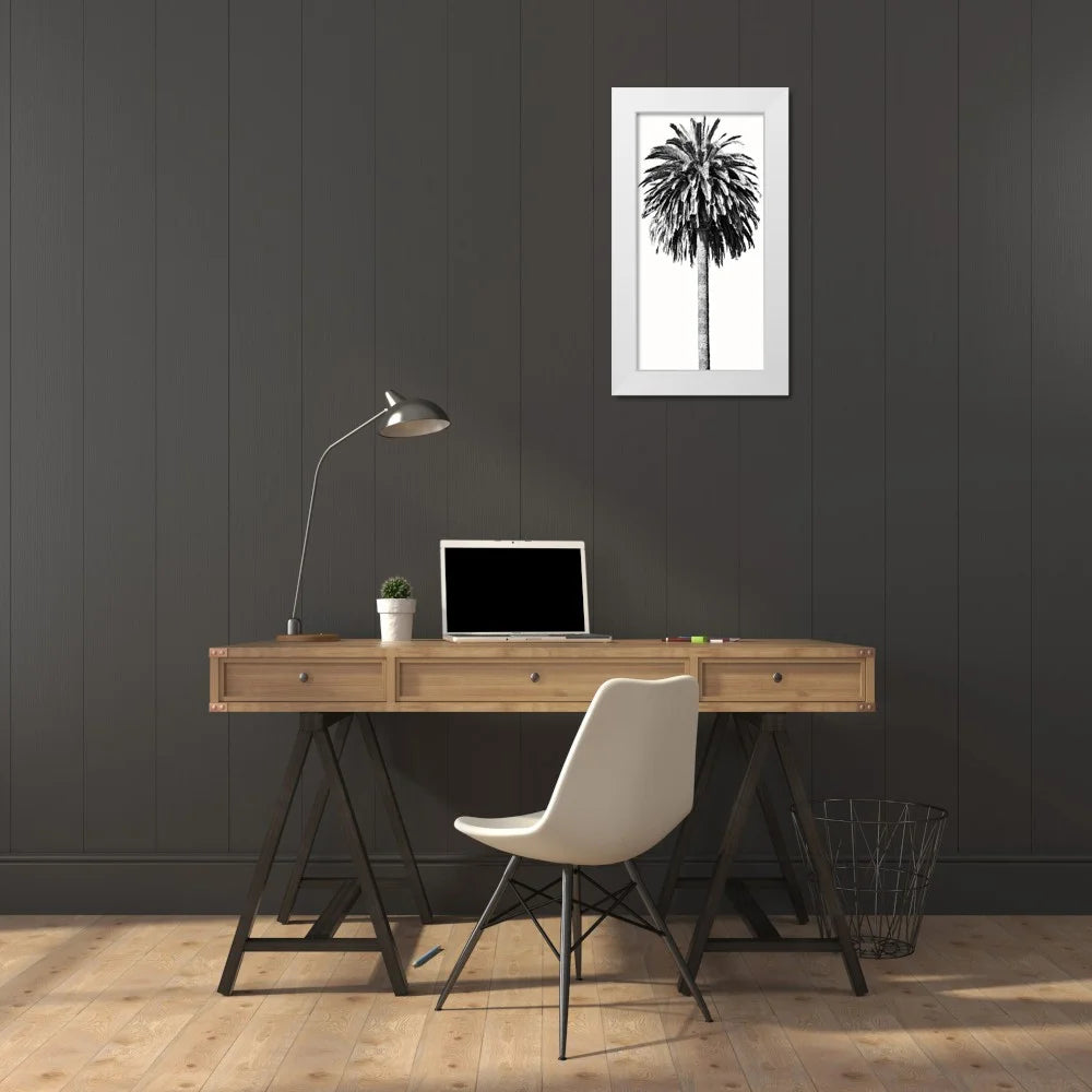 White 18x32 Wood Framed Museum Art Print K300888