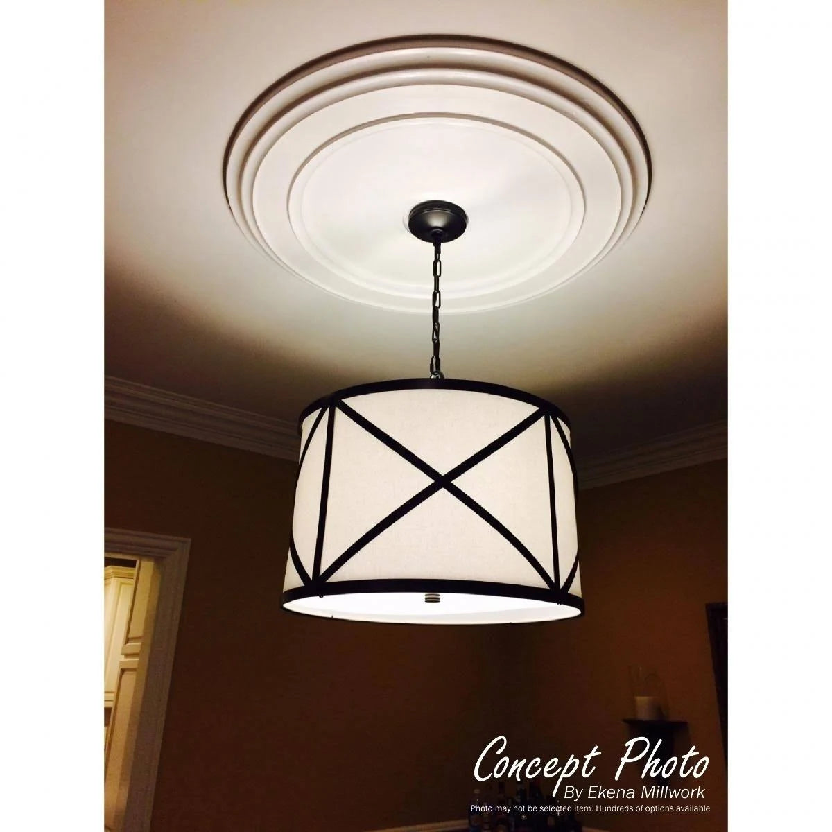 18x22 Granada Ceiling Medallion, Hand-Painted N8858