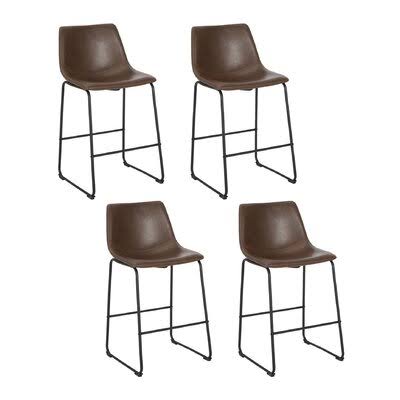 Brown/ Black Frame Counter Stool Z6474