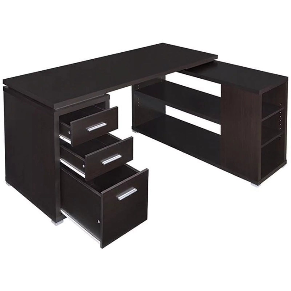 2 Piece L Shaped Writing Desk and Executive Office Chair M669