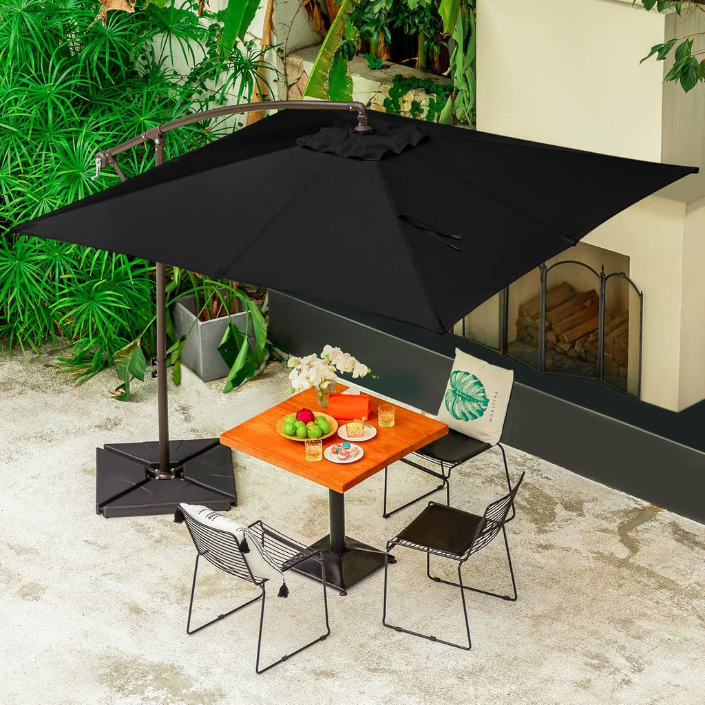10ft Outdoor Umbrella with Base F339516