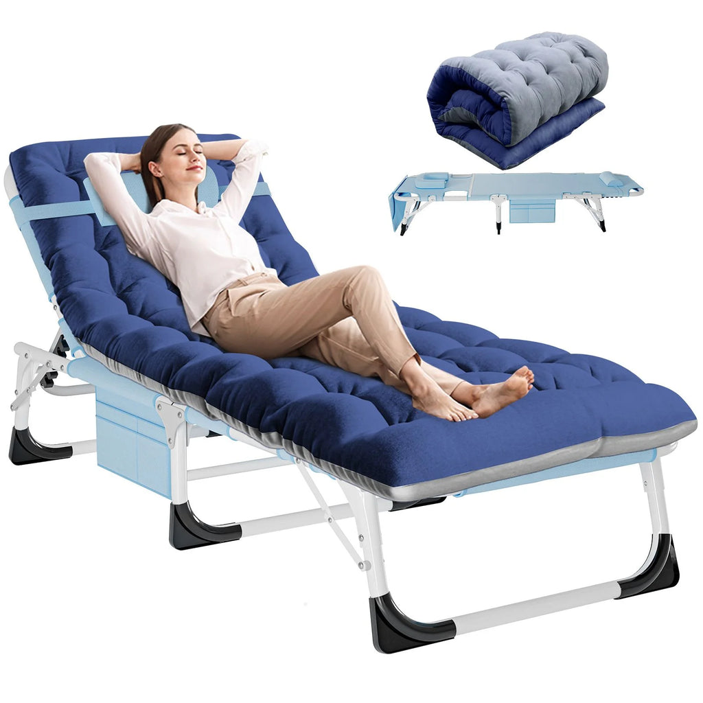 Portable Folding Lounge Chair with Pillow F4294