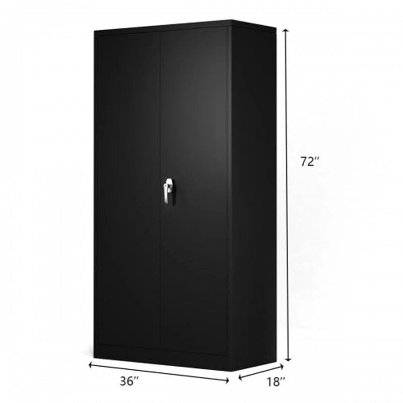 Black Steel Storage Cabinet B762