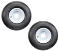 Golf Cart Tires On Rims 18X8.50-8 White 4 Lug A6644