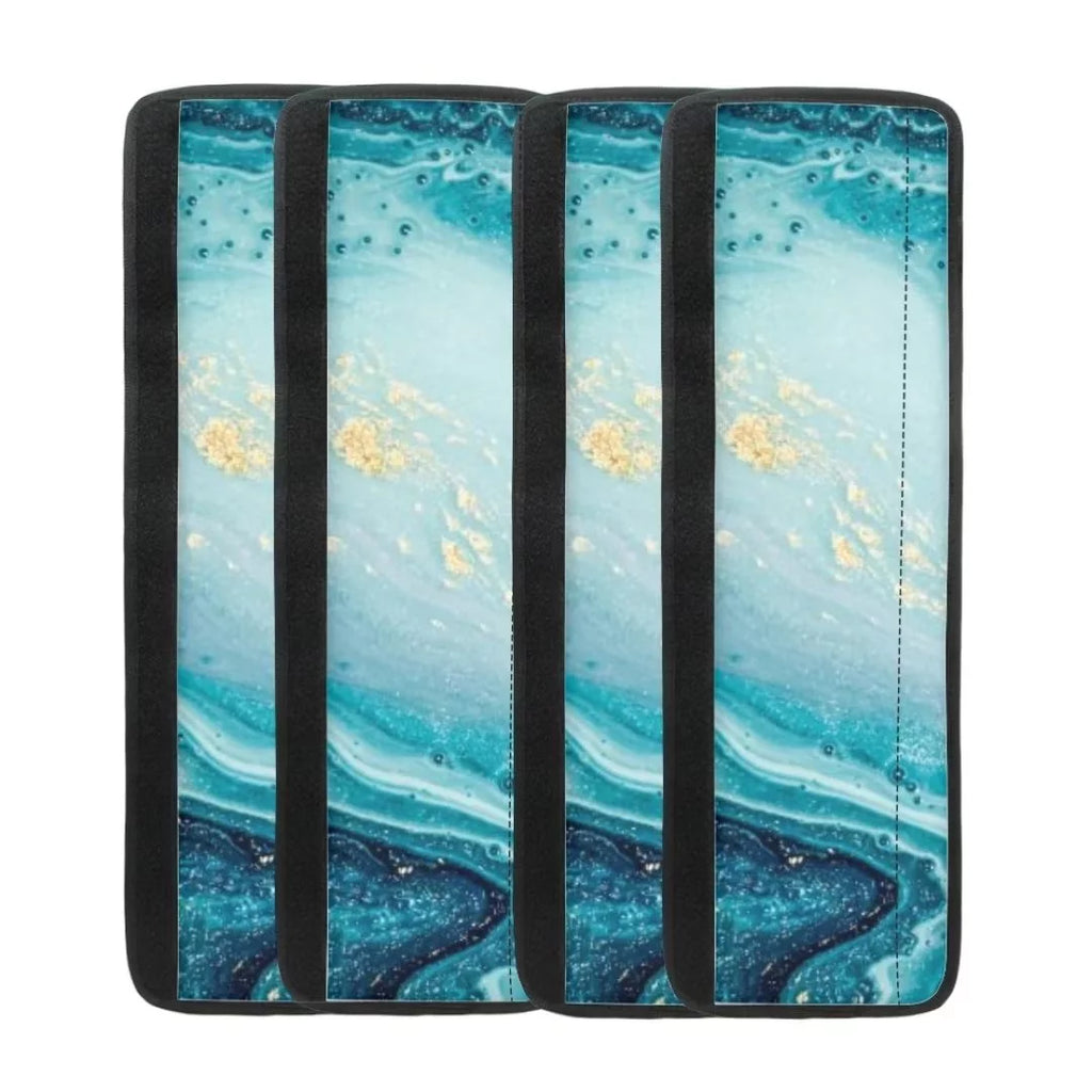 Blue Marble Stripe Refrigerator Door Handle Cover C291
