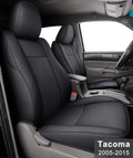 Black & Gray Faux Leather Seat Covers T384523