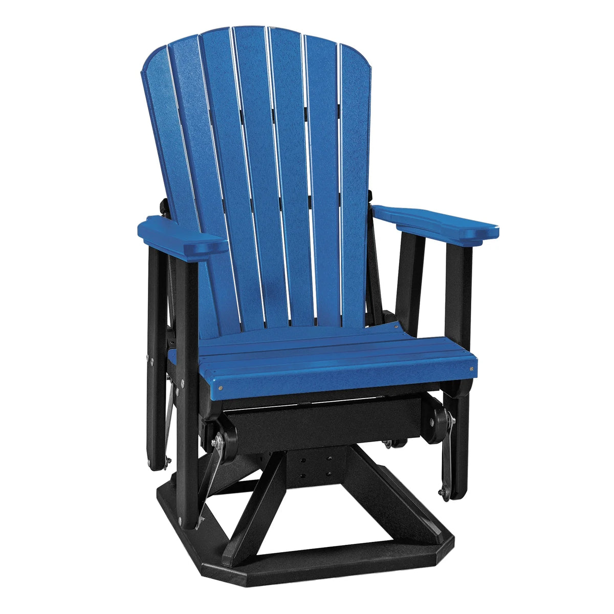 Blue Black Resin Swivel Glider D981442
