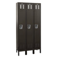 Black Single Tier 3-Wide Locker A364