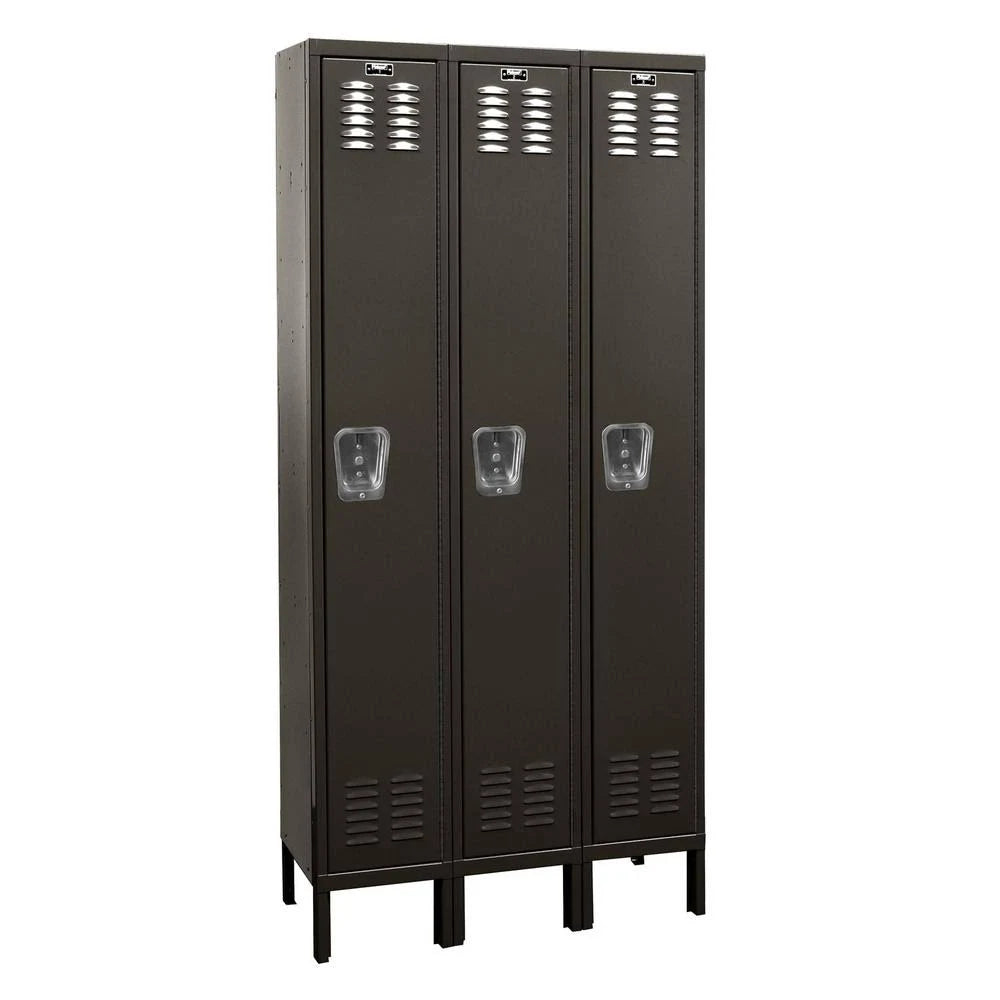 Black Single Tier 3-Wide Locker A364