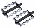 Black and Chrome Flat Pedals for Cruiser, BMX, Lowrider, Trike S900