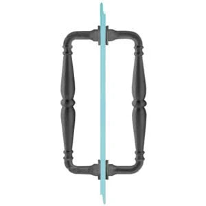 Matte Black 8x22 Shower Door Pull Handles N53182