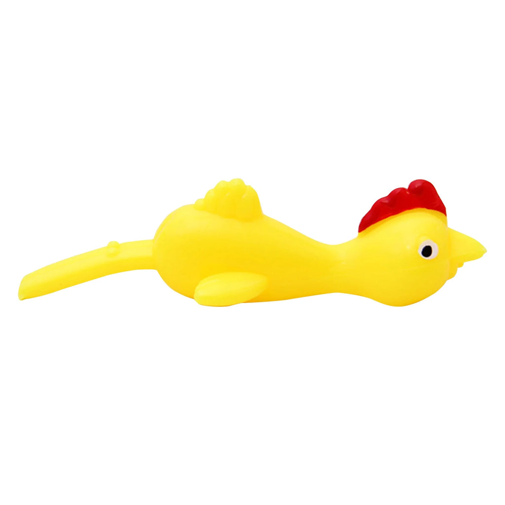 10 Pcs Rubber Chicken Prank Toy M13299