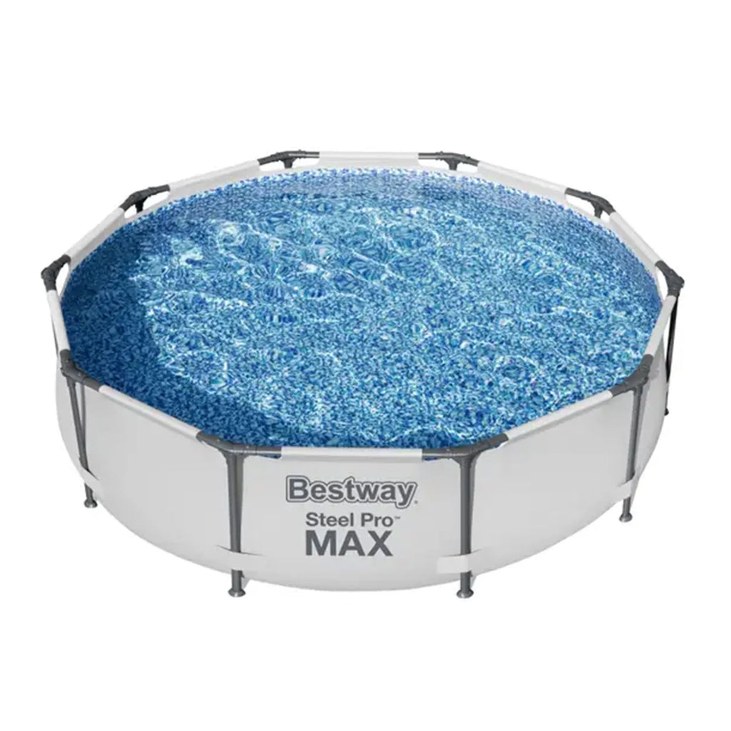 10'x30" Above Ground Metal Frame Swimming Pool with Pump W1307