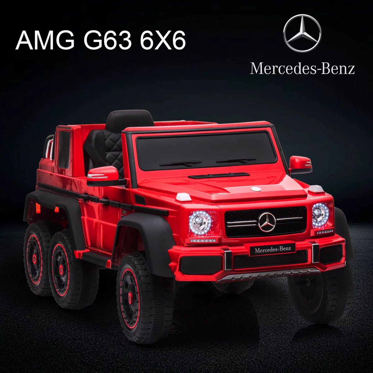 24V Powered Ride On Car with 6 Wheels, Remote Control, MP3 Player, Red R733322