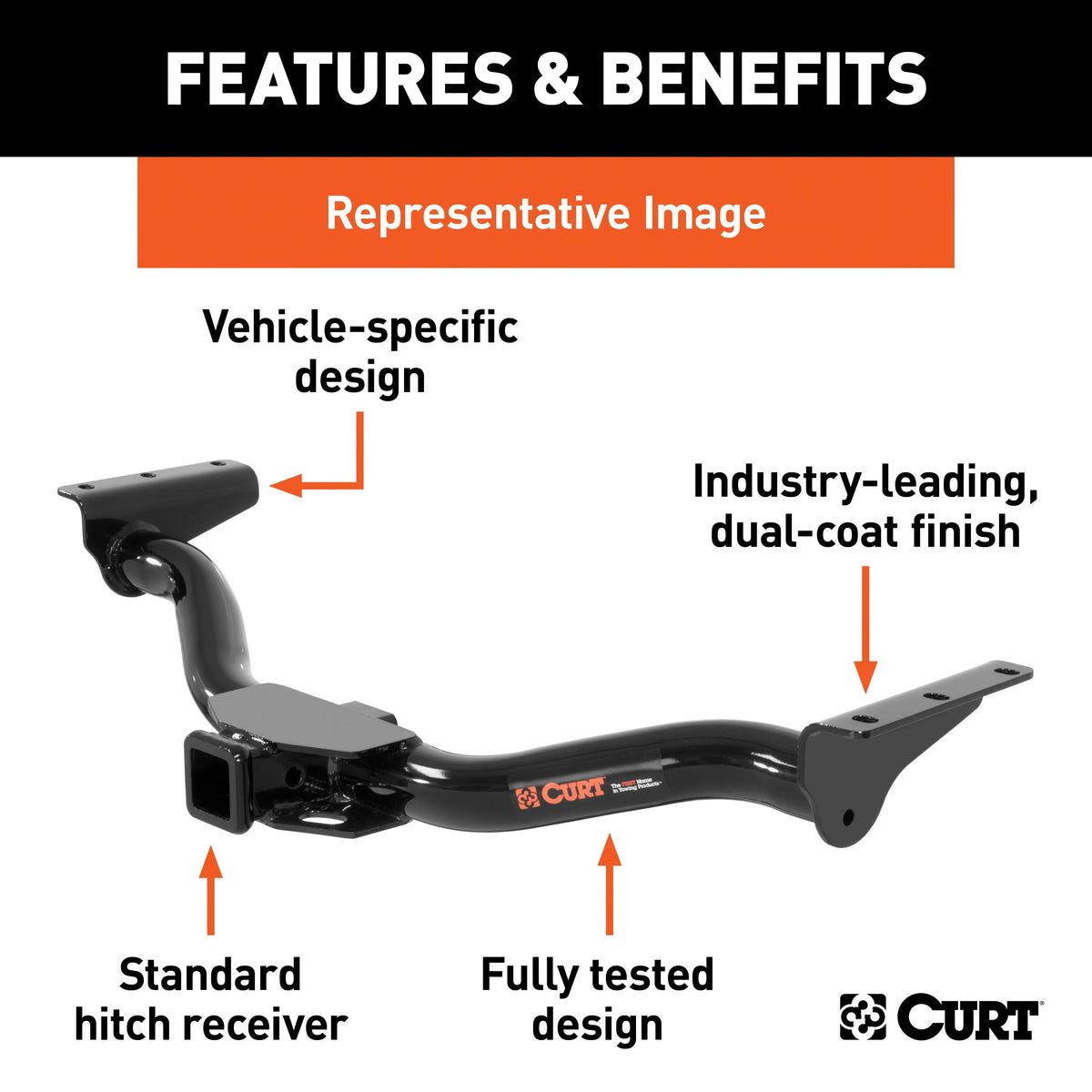 Class 3 Trailer Hitch with Installation Hardware B5022