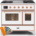 40 Dual Fuel Propane Gas Range with Copper Trim G979