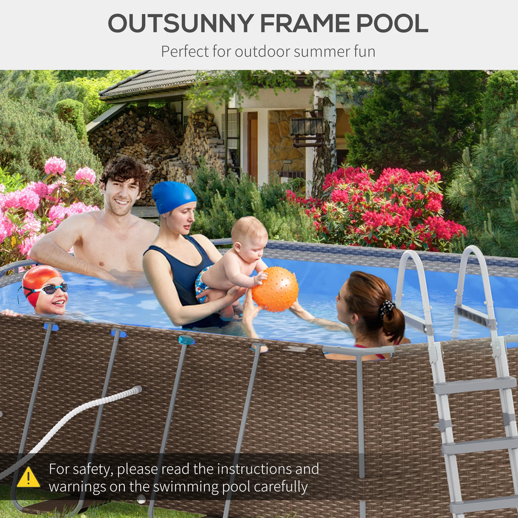 Brown Frame Swimming Pool Z644
