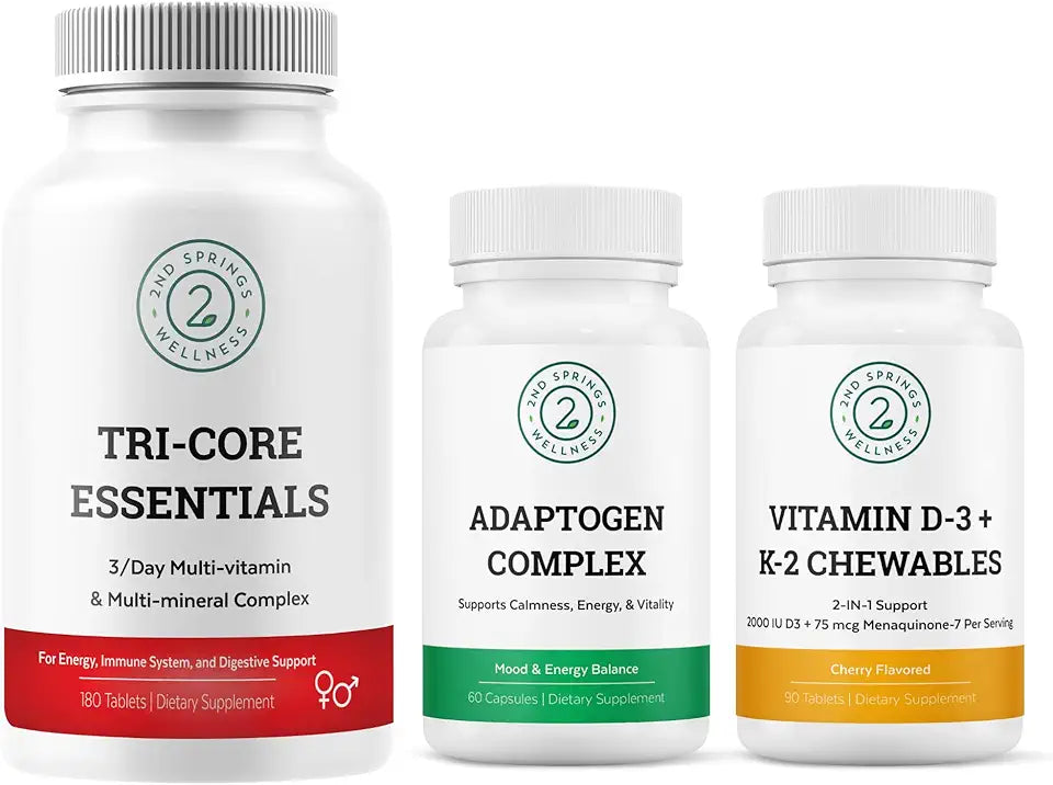 Adaptogen Complex + D3+K2 + Multivitamin Multimineral Complex Bundle I1830