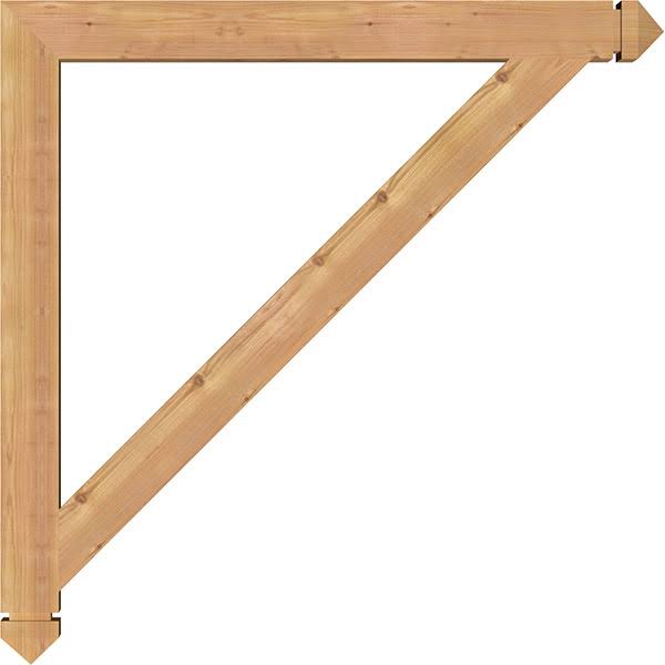 Traditional Arts u0026 Crafts Smooth Bracket, Western Red Cedar A317681