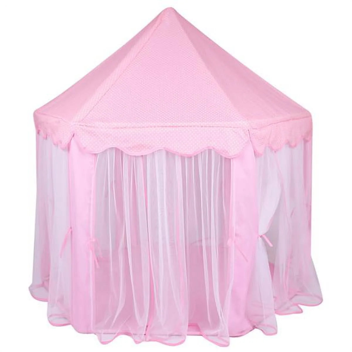 Princess Tent Large Playhouse Kids Castle Play Tent with Led Lamps W52179