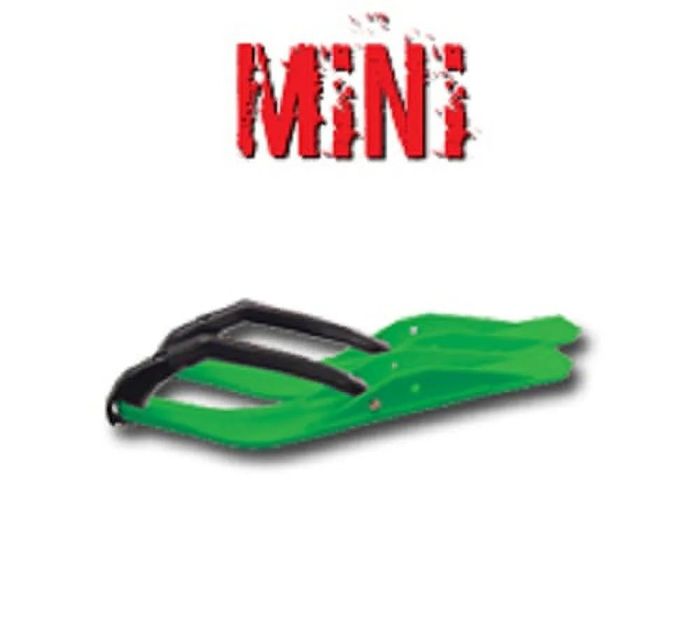 Black Snowmobile Skis with Loops I5343